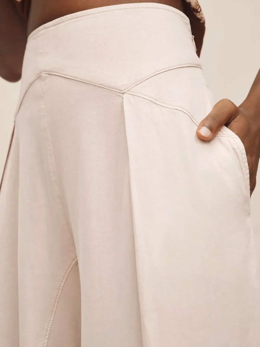 Anthropologie. Pilcro Linen Palazzo Trouser Pants. 28 - Picture 2 of 12